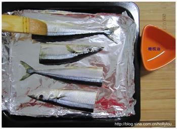 香烤秋刀鱼的做法步骤1