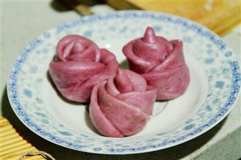 奶香紫薯花式馒头的做法图解11