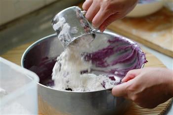奶香紫薯花式馒头的做法步骤3
