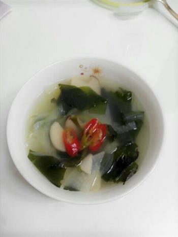 韩式虾酱海带萝卜汤的做法图解3
