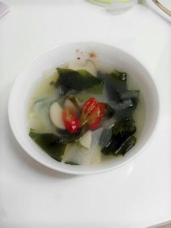 韩式虾酱海带萝卜汤的做法图解4