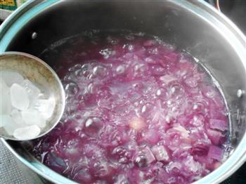 夏季养颜甜品-紫薯银耳莲子羹的做法步骤7