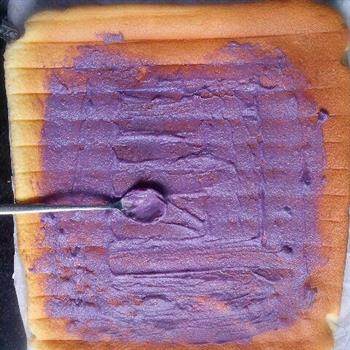 紫薯戚风蛋糕卷的做法图解12