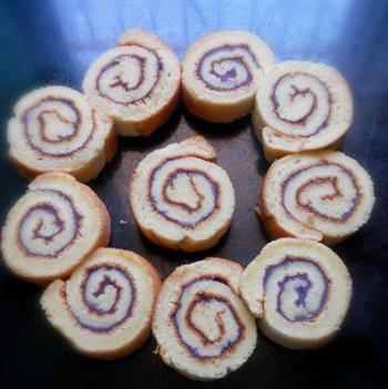 紫薯戚风蛋糕卷的做法步骤16