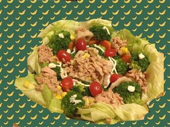 金枪鱼蔬菜沙拉的做法步骤8