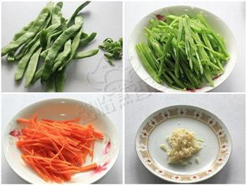 应对夏日食欲不振的爽口小菜-蒜末扁豆丝的做法步骤1