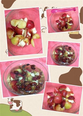 红豆枣、红李梨、红沙果、红果羹的做法图解2