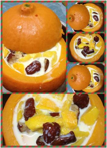 奶浴红枣芒果浸南瓜的做法步骤8