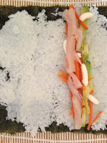 三文鱼寿司的做法图解4
