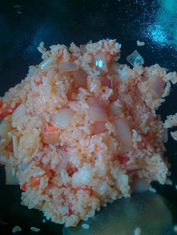 西红柿炒米饭的做法步骤5