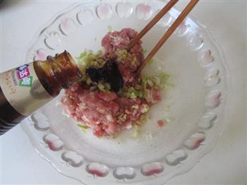 西葫芦肉馅锅贴的做法步骤3