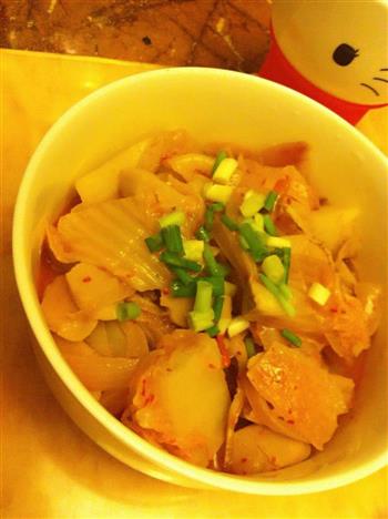 懒人版韩国泡菜锅的做法步骤5