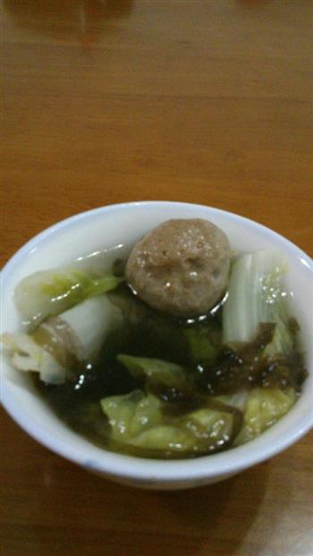 潮州牛肉丸紫菜汤的做法步骤6