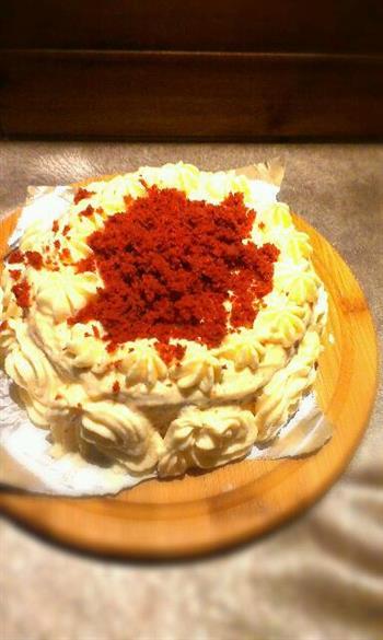 红丝绒蛋糕 Red Velvet Cake的做法步骤9