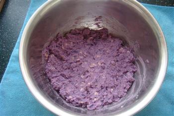 燕麦紫薯饼的做法步骤3