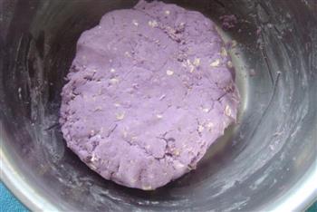 燕麦紫薯饼的做法步骤4