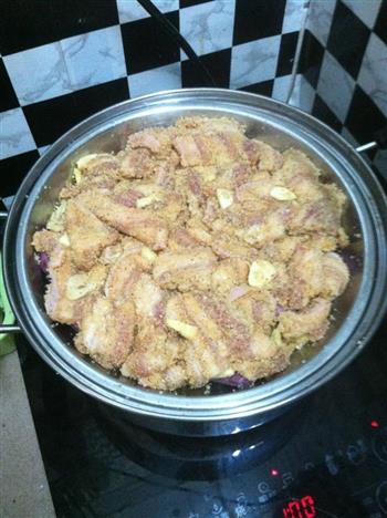 紫薯粉蒸肉的做法步骤7