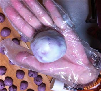 梦幻紫薯芋泥馅冰皮月饼的做法图解12