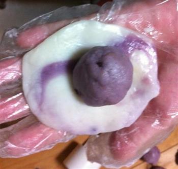 梦幻紫薯芋泥馅冰皮月饼的做法图解13