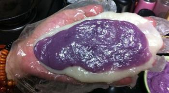 梦幻紫薯芋泥馅冰皮月饼的做法步骤9