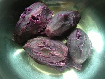 酥皮紫薯月饼的做法步骤1
