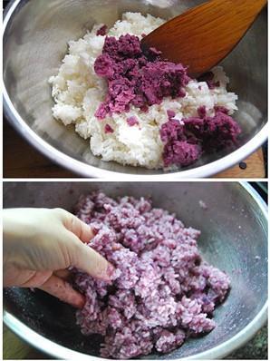 紫薯寿司的做法图解4
