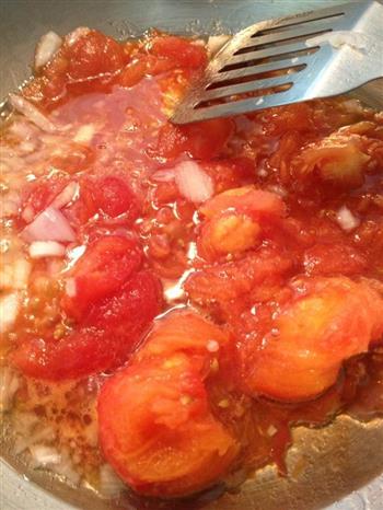 番茄肉末大虾意大利面-天使细面的做法图解1