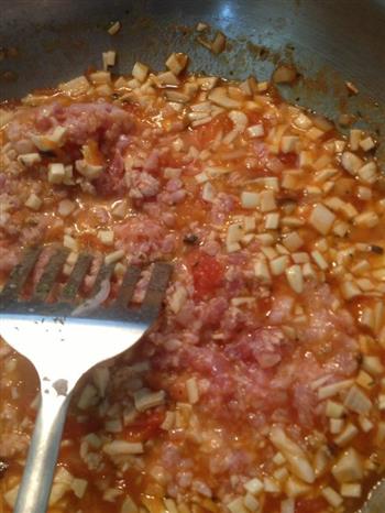 番茄肉末大虾意大利面-天使细面的做法步骤3