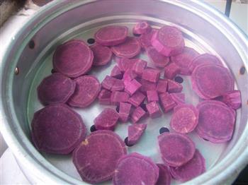 紫薯椰奶西米露的做法步骤2