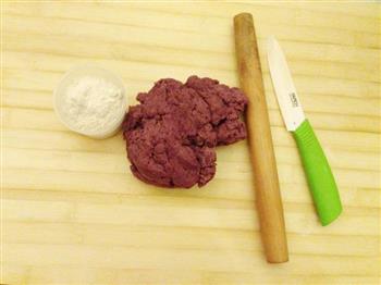 手擀紫薯面条的做法步骤4
