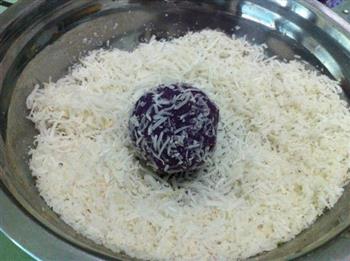 紫薯椰蓉球的做法步骤3
