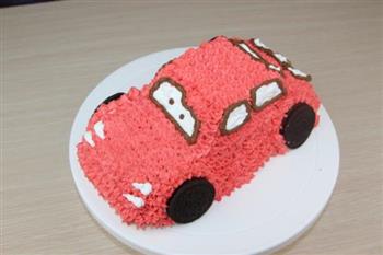 可爱的小汽车生日蛋糕儿的做法步骤14