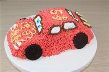 可爱的小汽车生日蛋糕儿的做法步骤17