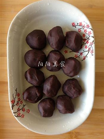 紫薯豆沙馅抹茶酥-中秋小点的做法步骤3