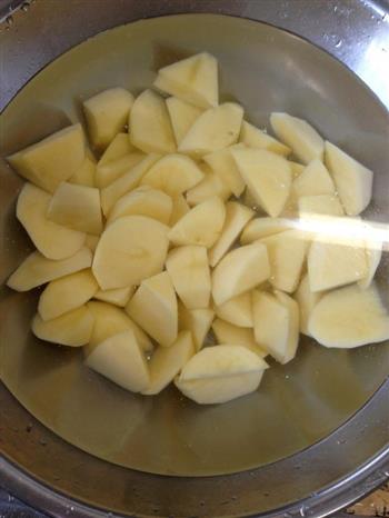 土豆豆角炖肉的做法步骤4