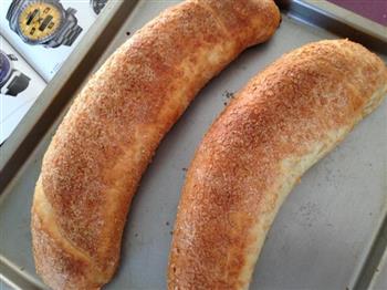 麦香法棍面包的做法步骤4