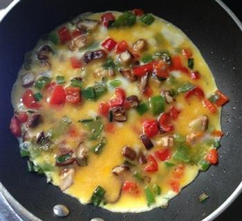 泡菜拉麵+三色蛋卷的做法步骤3