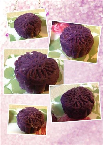 莲蓉紫薯月饼紫薯莲蓉月饼的做法步骤8