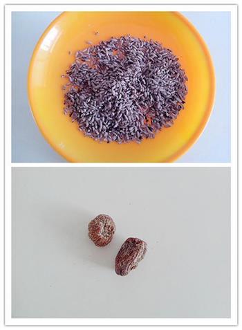牛蒡紫米养生粥的做法图解1