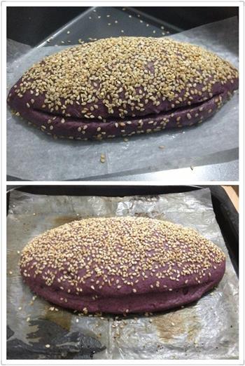 紫米酸奶无油面包的做法图解4
