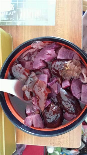 紫薯银耳红枣羹的做法步骤1