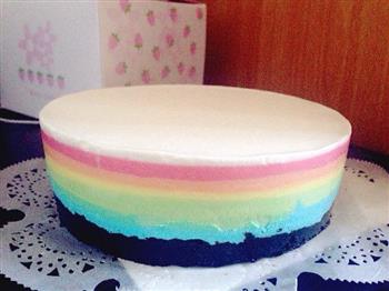 彩虹冻芝士蛋糕的做法步骤7