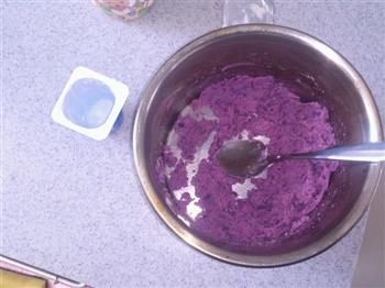 紫薯糯米凉糕的做法图解1