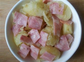 培根芝士焗土豆的做法步骤3