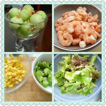 节日宴客凉菜第一道-虾仁水果沙拉的做法步骤1