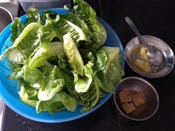腐乳炒青菜的做法步骤1