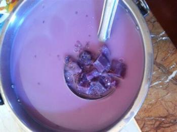 椰汁紫薯西米露的做法步骤3