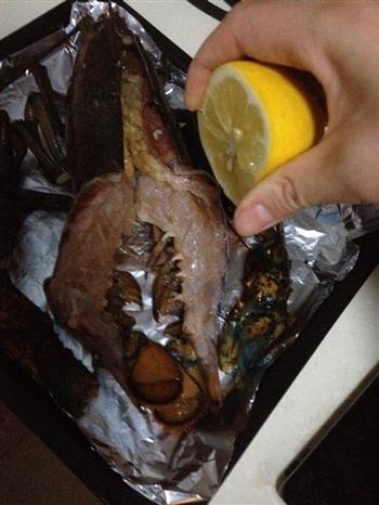 蒜蓉芝士焗龙虾的做法图解4