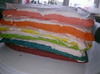 彩虹蛋糕的做法步骤9