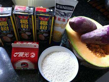 紫薯椰汁牛奶西米露的做法步骤1